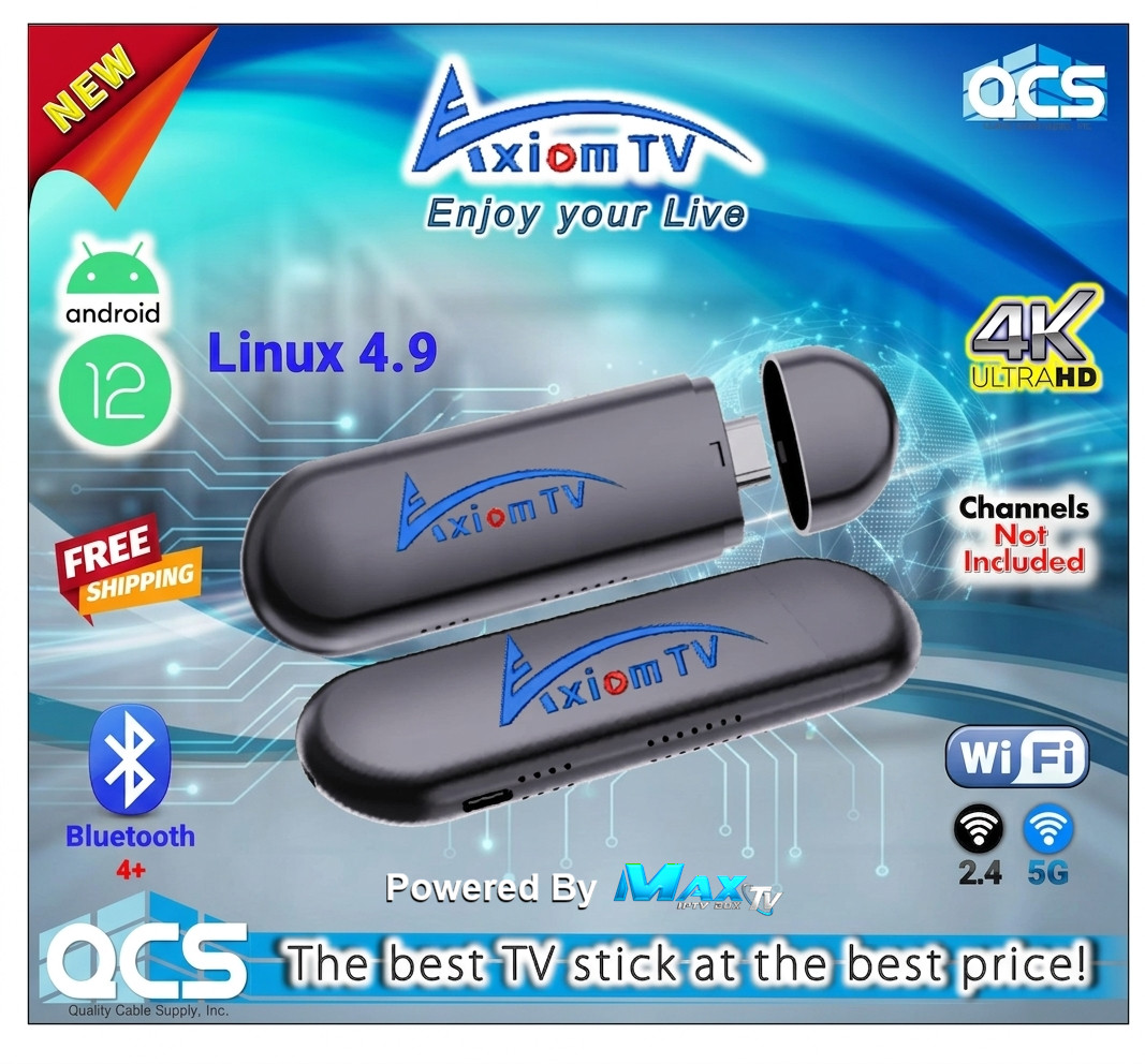 AxiomTV 2024 Quad Core 64 Bit 16GB Memory MaxTV Gold Stick