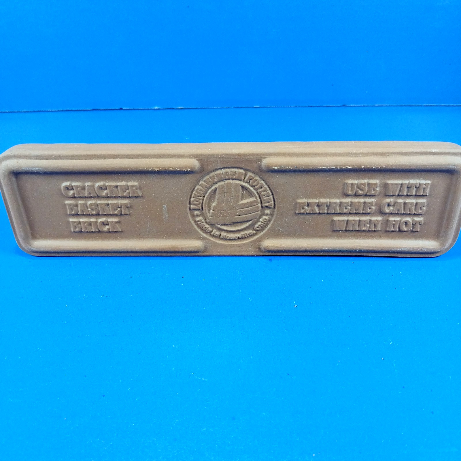 Warming Brick #30201 for Longaberger Cracker Basket w Care / Use Instructions