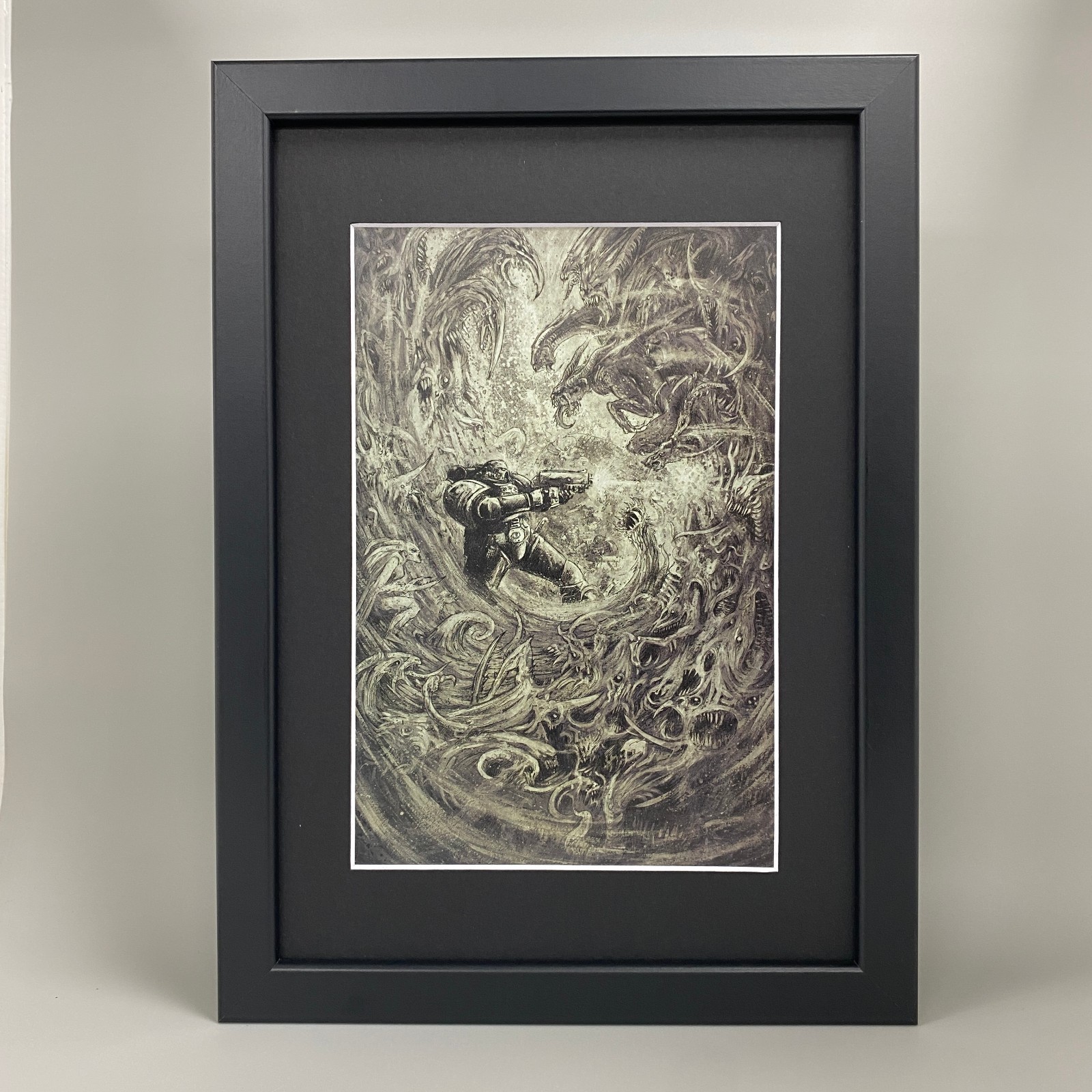 CHAOS DAEMONS FRAMED ART SPACE MARINES ADEPTUS ASTARTES WARHAMMER 40K 40,000