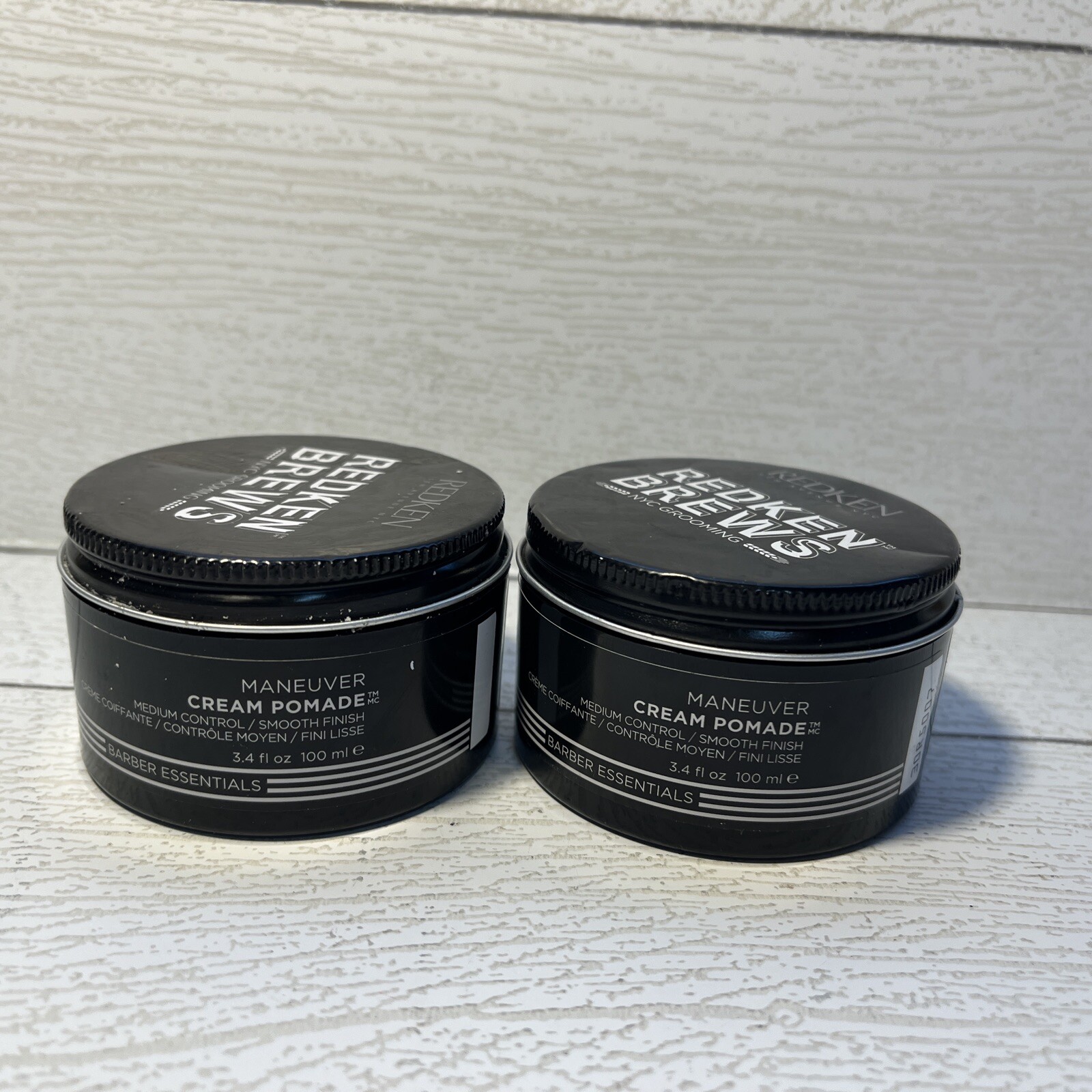 2- Redken Brews Maneuver Cream Pomade 3.4 oz. Medium Control