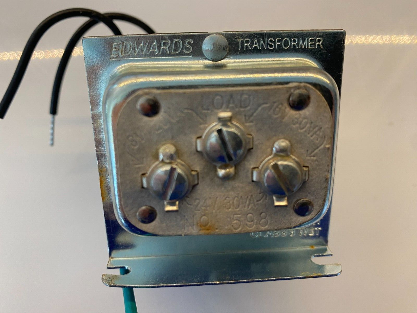 Transformer EDWARDS Class 2 120V AC, 16V AC/24V AC/8V AC, Foot, Screw Terminals