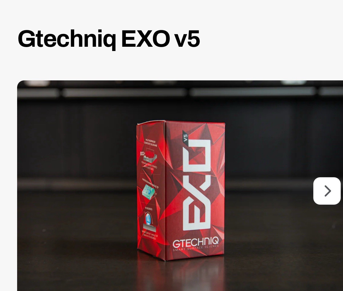 Gtechniq EXO V5 50ml Ceramic Coating PLUS ADAMS glass Ceramic Coating 30ml