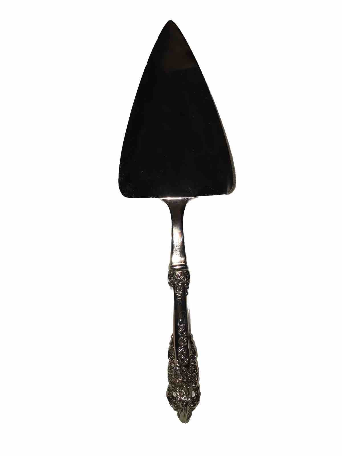 Wallace Baroque Silverplated  Bridal  Cake Server Fancy & Floral - Mint!