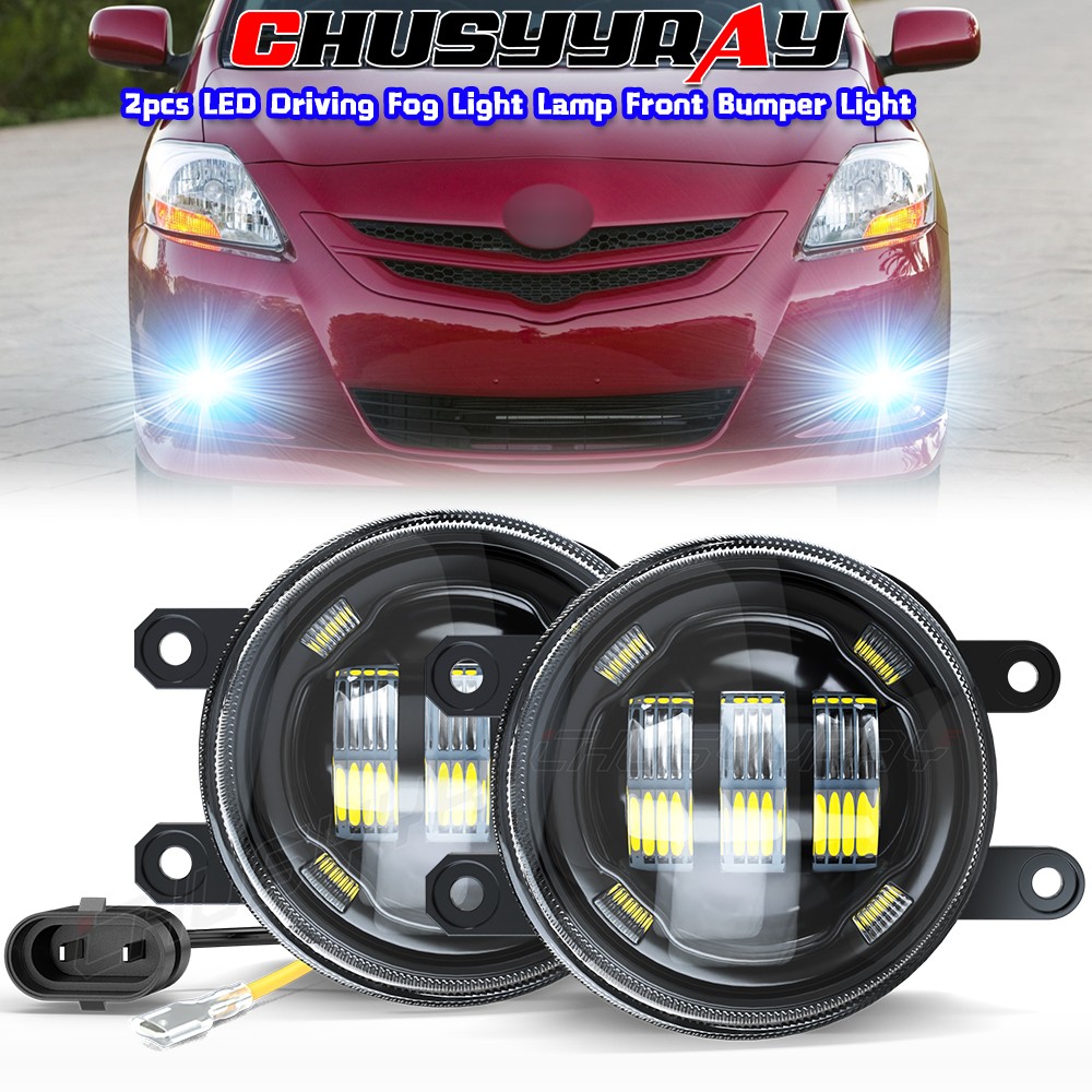 Pair Of Fog Lights Driving Lamps fit Toyota Yaris Hatchback 2/4 Door 2009-2014