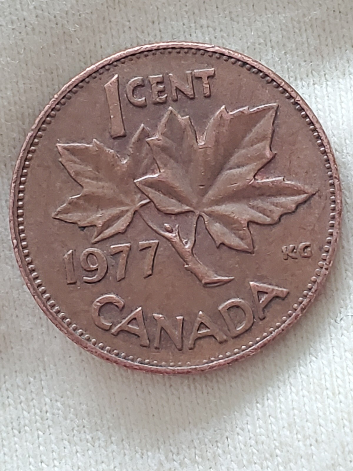1977 Canadian (One Cent) Elizabeth II