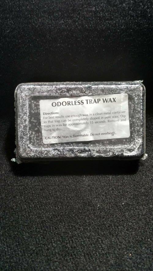 TRAPPING WAX 1 POUND BLOCK BLACK ODORLESS TRAP COYOTE TRAP