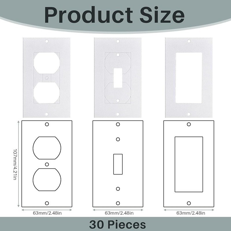 Outlet Insulation and Draft Sealers Foam Insulation Pads Electrical Outlet Light