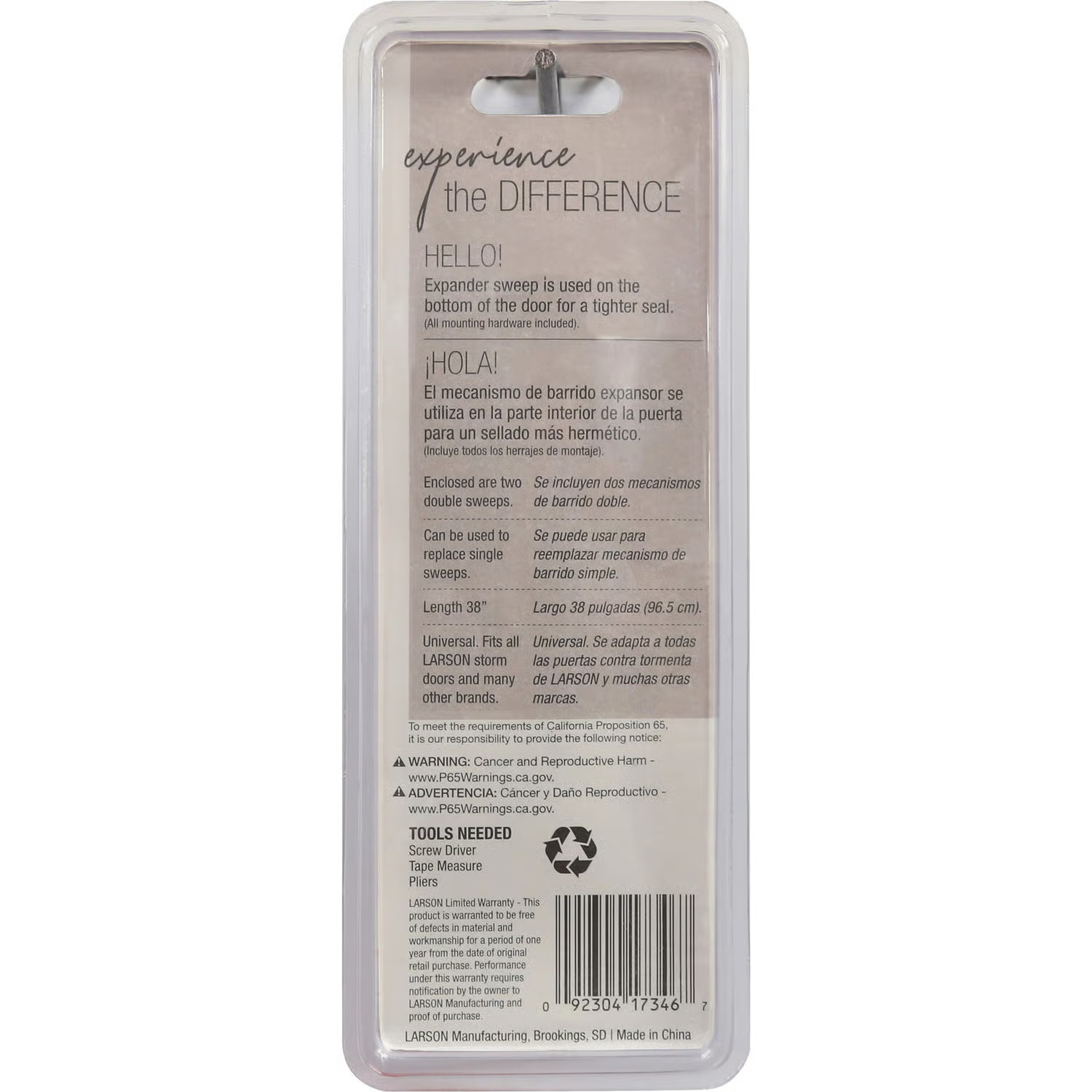 Larson Storm Door Sweep Replacement Kit