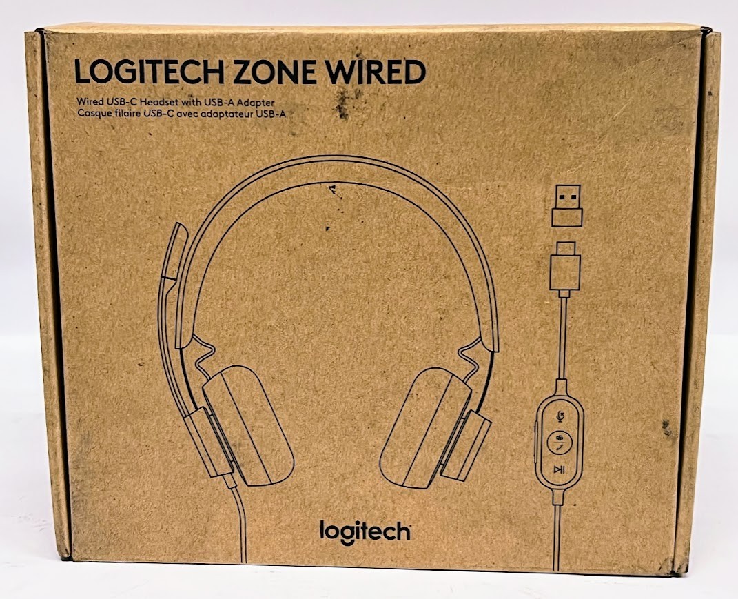 Logitech Zone Wired A00100 USB-C Noise-Canceling On-Ear Headset
