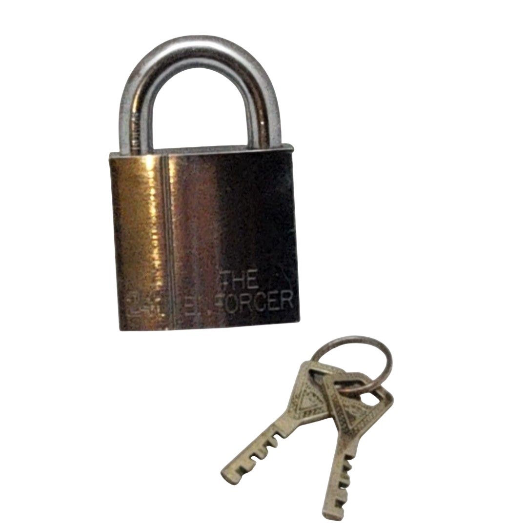 Abloy 241 The Enforcer Padlock Medium Silver Steel Keyed W/ 2 Keys Finland