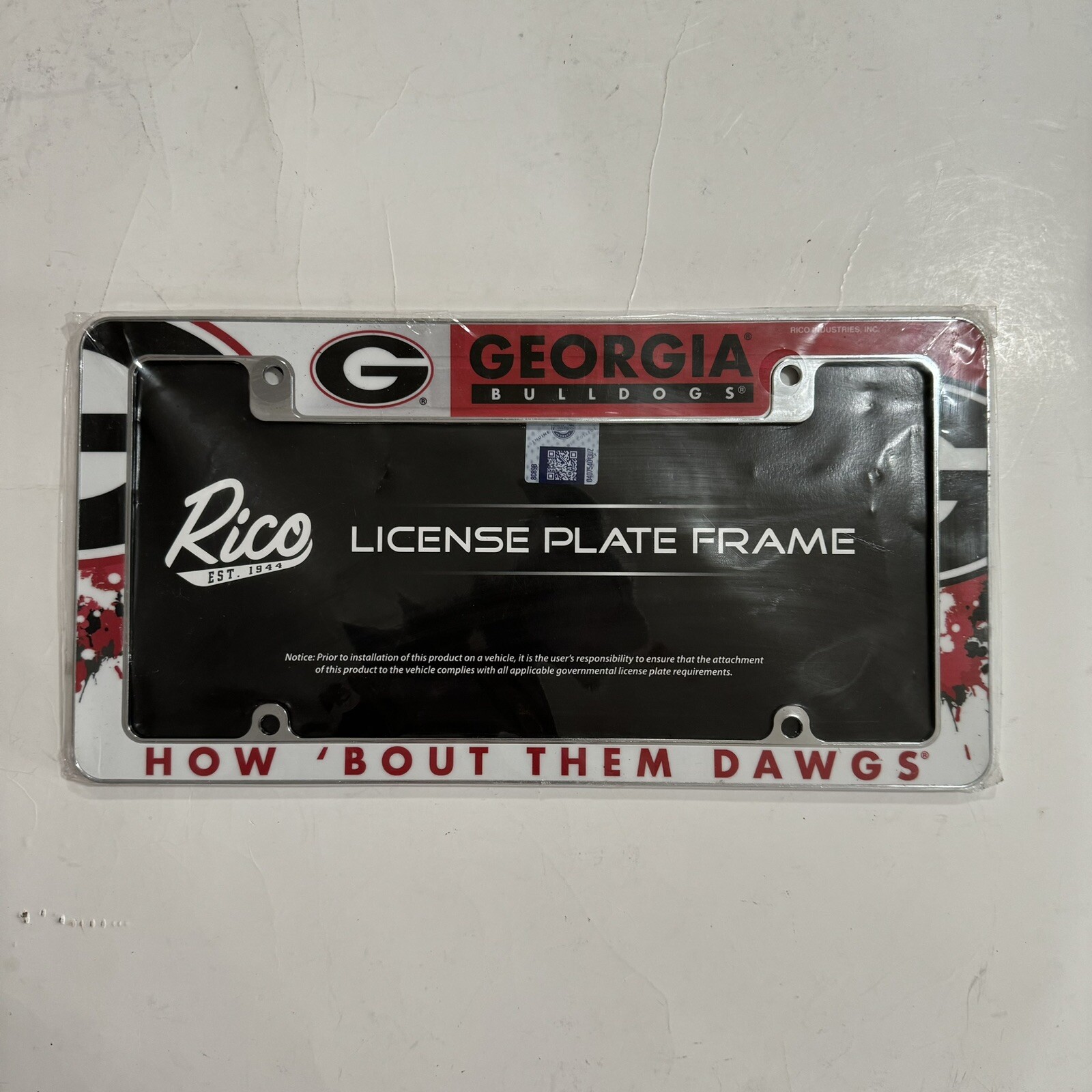 Georgia Bulldogs License Plate Frame New E34