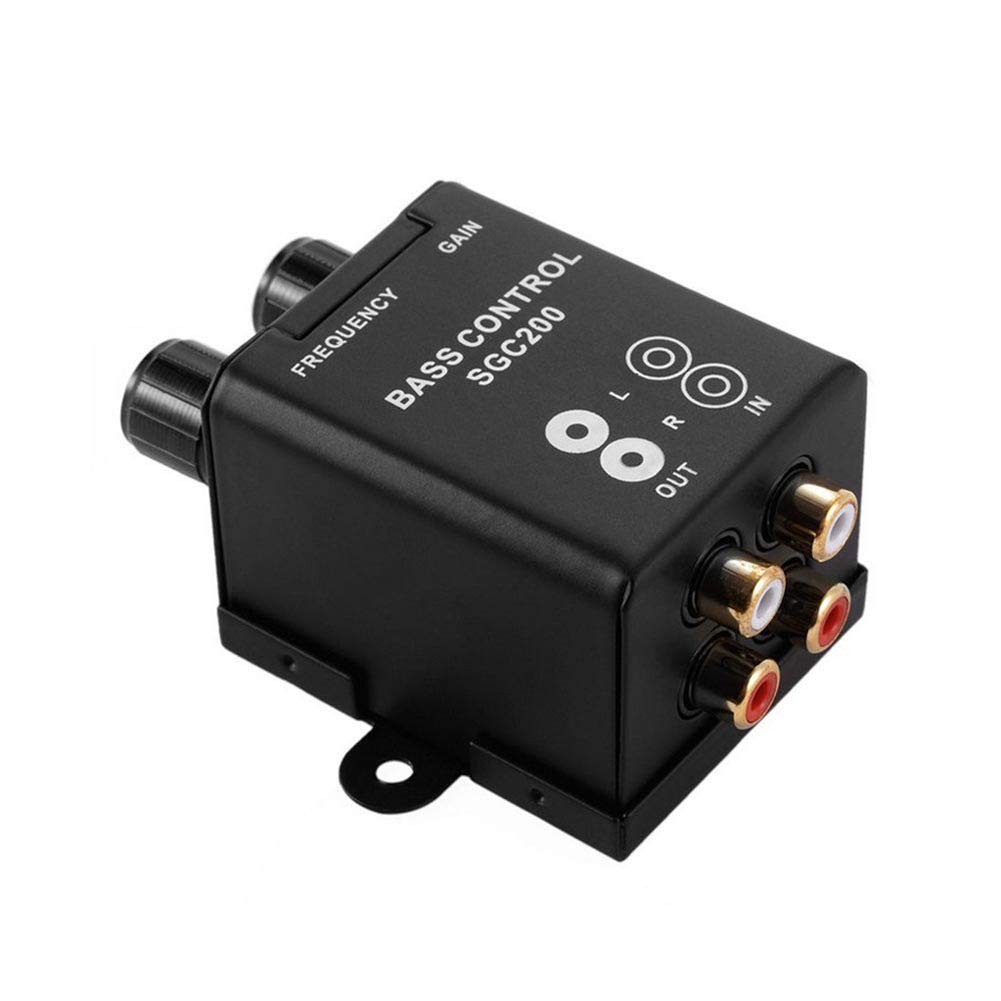 Universal Car Bass Controller with Adjustable Gain for Enhanced Audio Experience