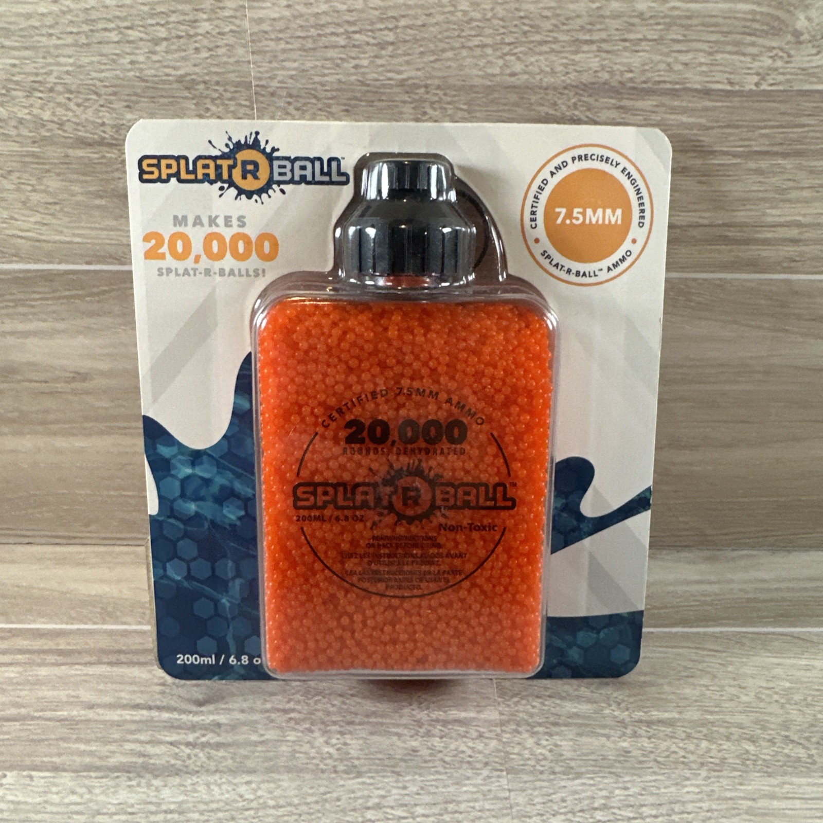 SplatRBall 20,000 Rounds 7.5MM Orange Certified Splat Ball Sport Ammo Ammunition