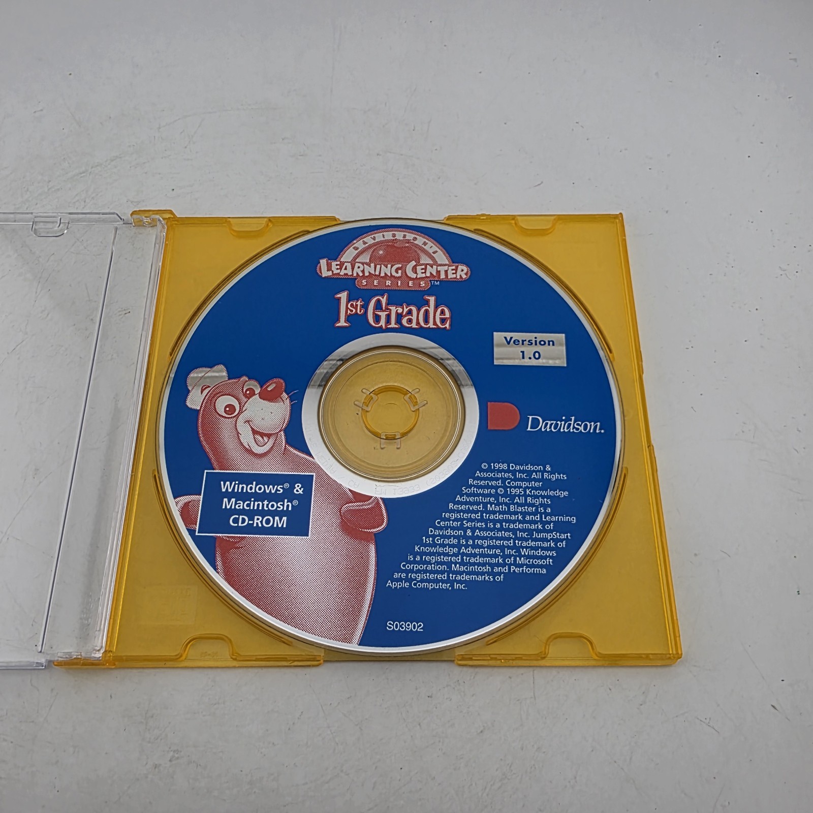 CHILDREN'S LEARNING SOFTWARE - 1st Grade - CD Rom - Professionally Resurfaced