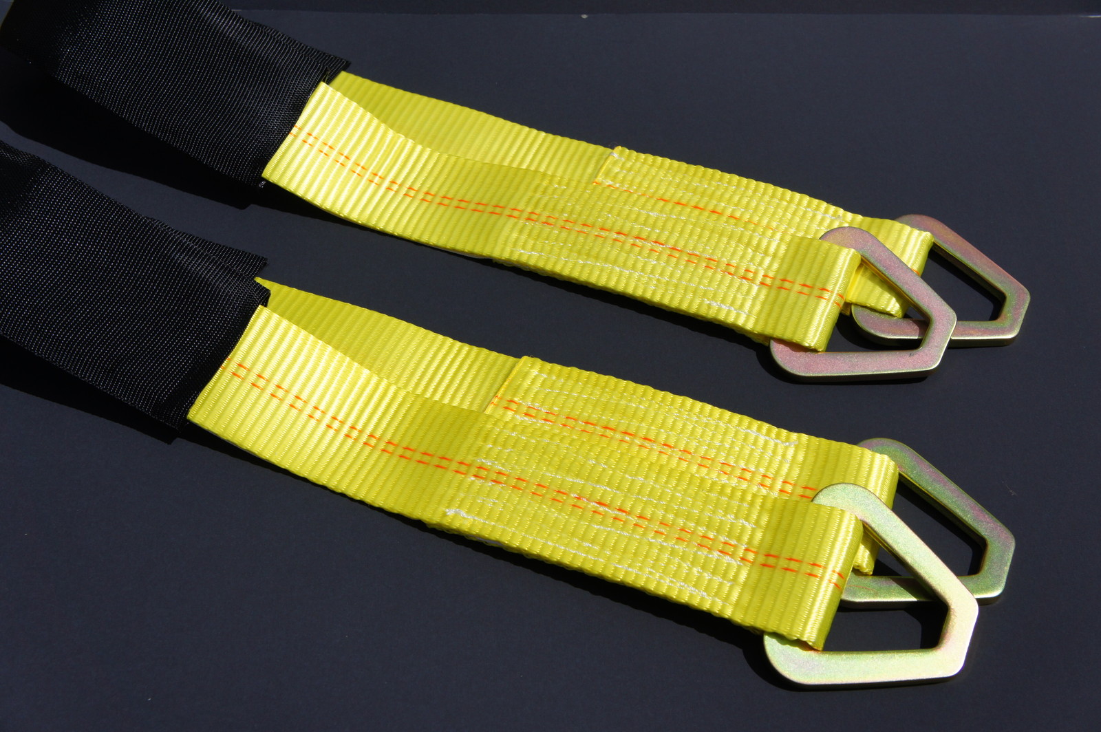 2 HD 36" Axle Straps Race Car Hauler Trailer Tow Truck Wheel Tie Down Strap YLW