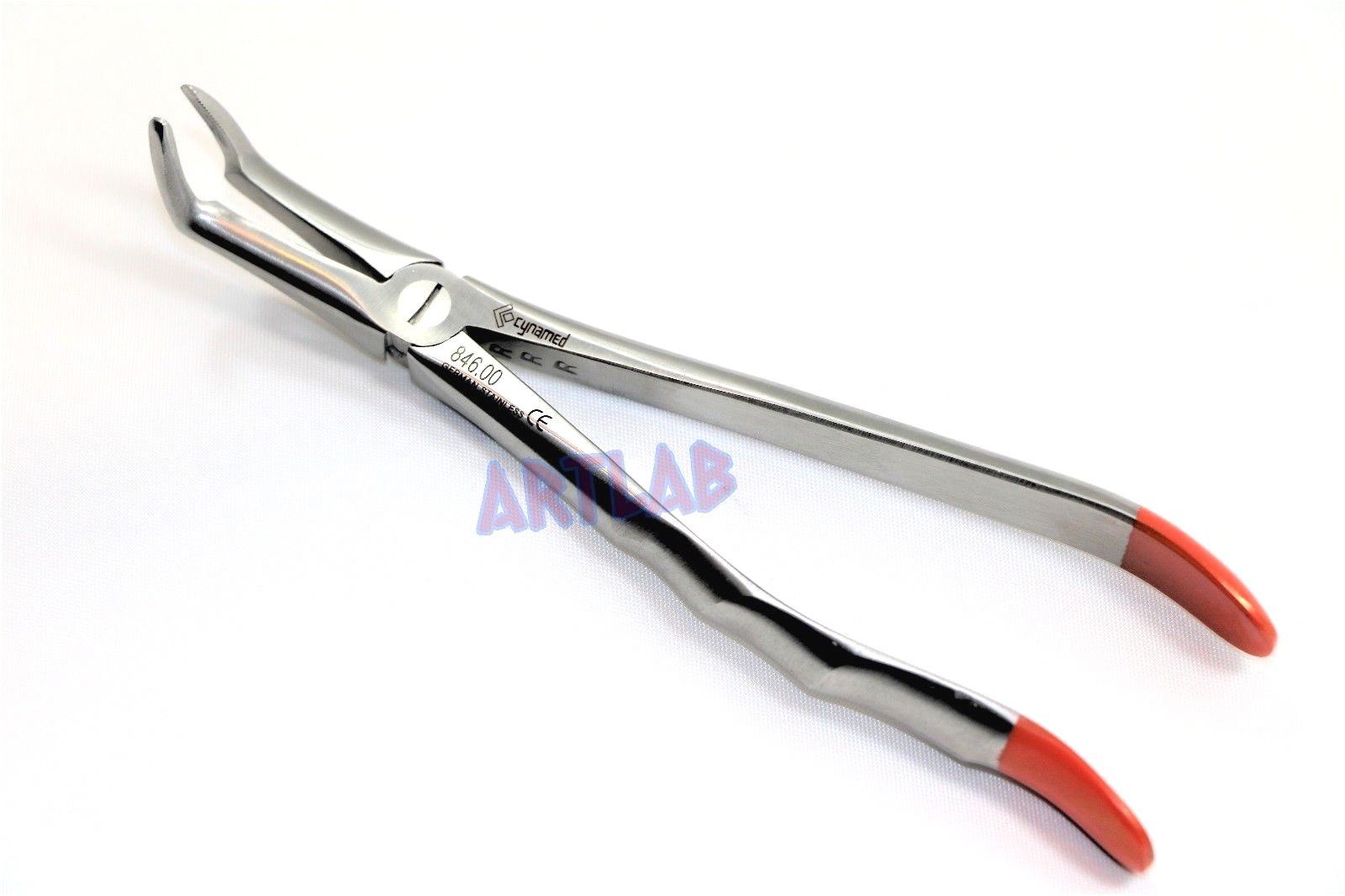 PREMIUM GERMAN TOOTH EXTRACTING FORCEPS #846 TC BEAK ROOT TIP SERRATED SURGICAL