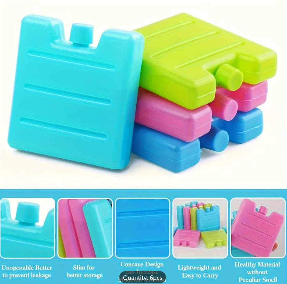 9 Pack 3.5oz (100ml)Reusable Mini ice Cold Pack for All Purpose USA SHIP
