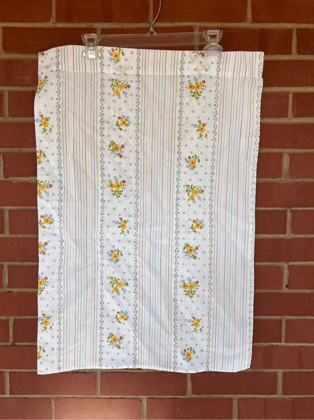 Vintage 1970s Rainbow Pillowcase