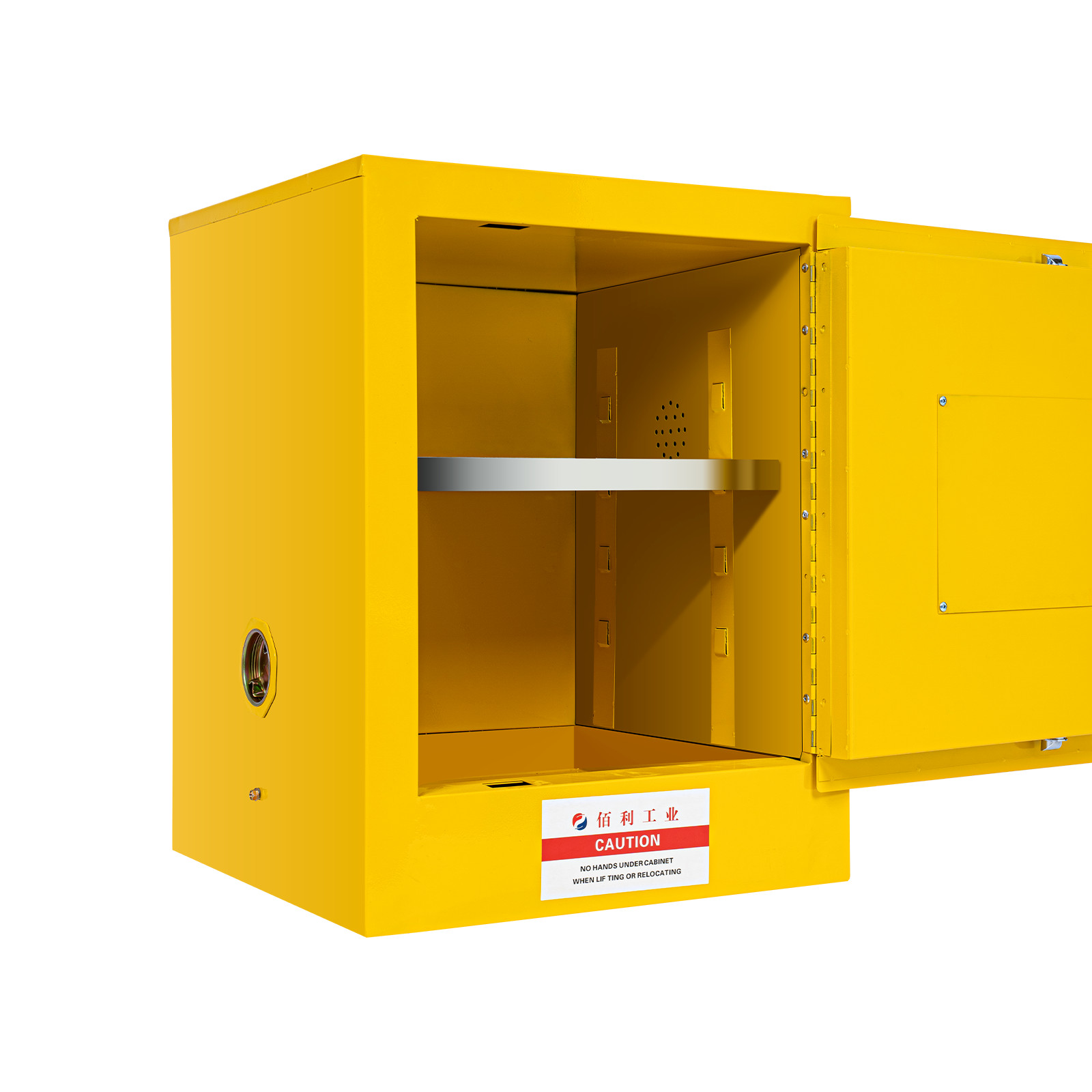4 Gallon Fireproof Safety Storage Welded Cabinet Bin Flammable Liquid Storage