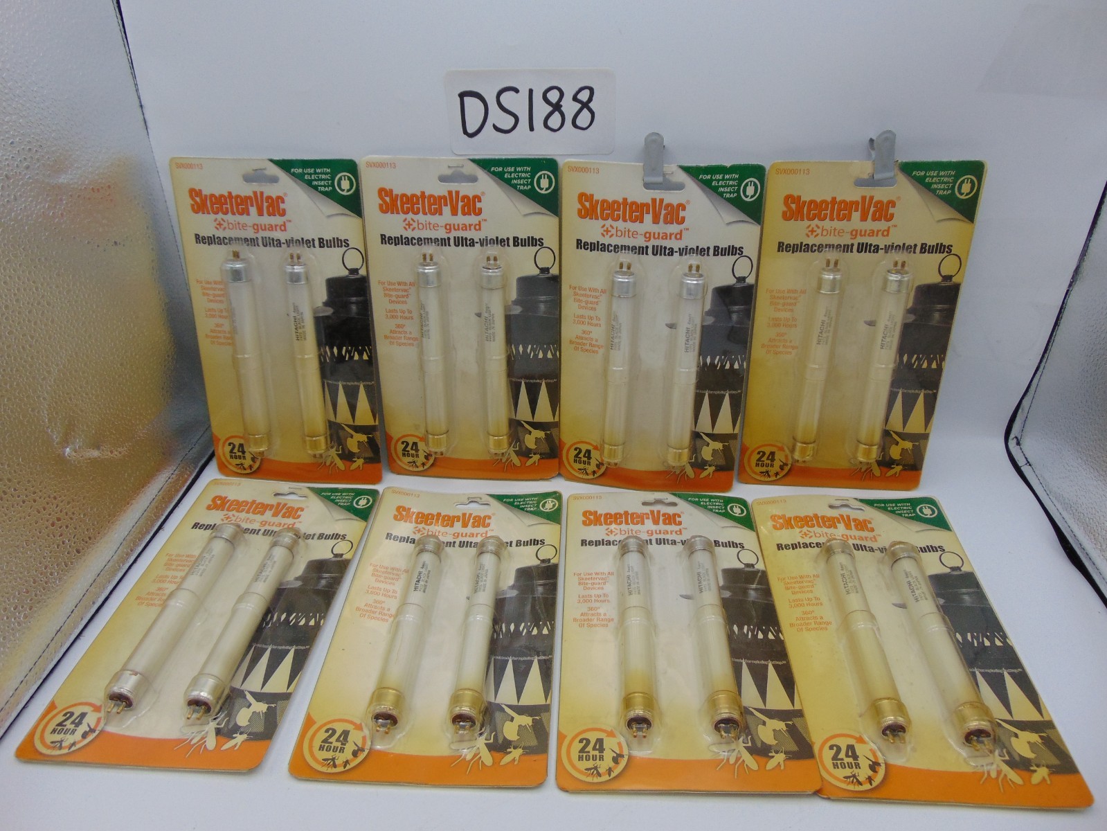 NEW  SkeeterVac Bite-Guard Replacement Ultra-Violet Bulbs NIB Sealed (8 Packs)