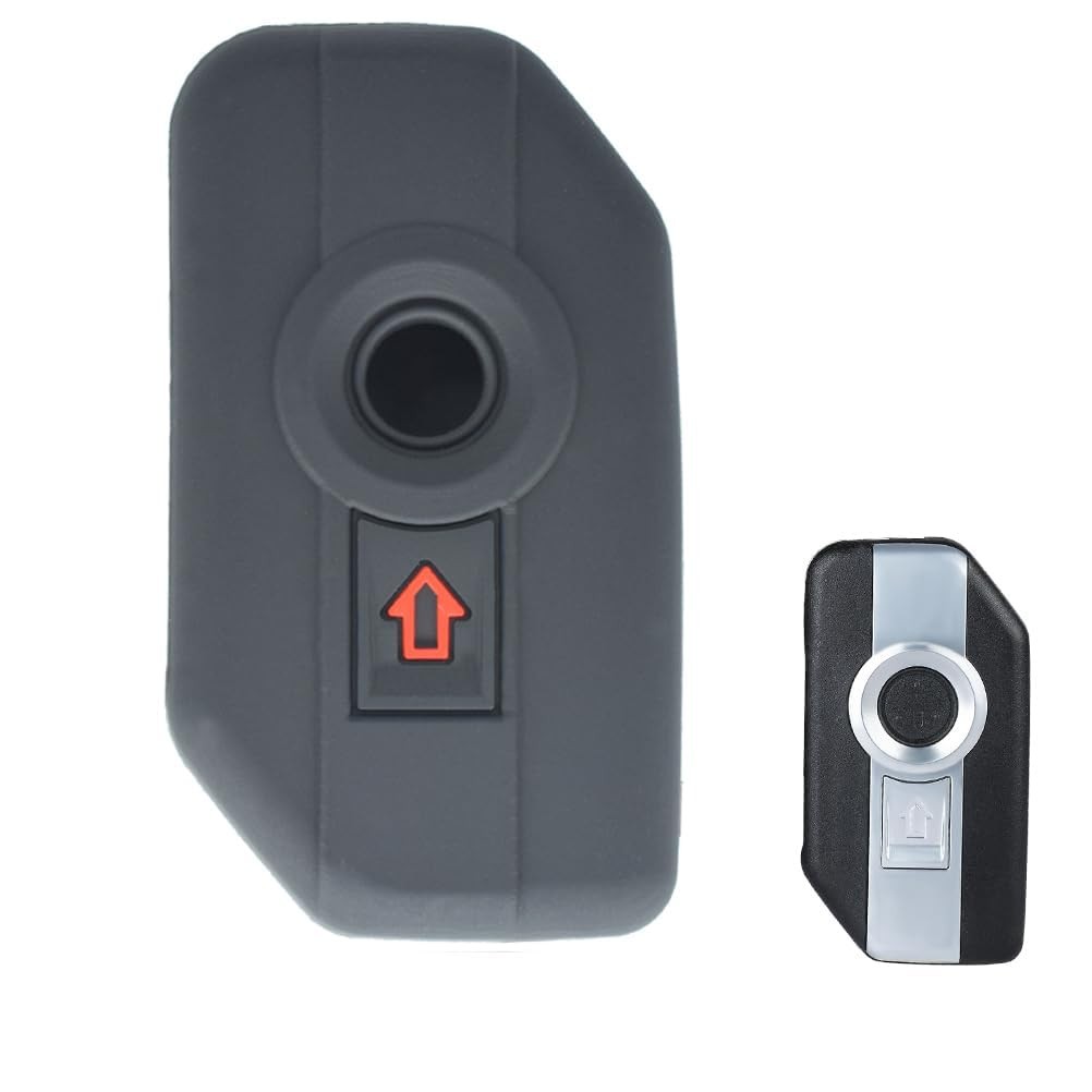 AUTOXBERT Silicone Full Protect 2 Button Remote Control Key Black, black