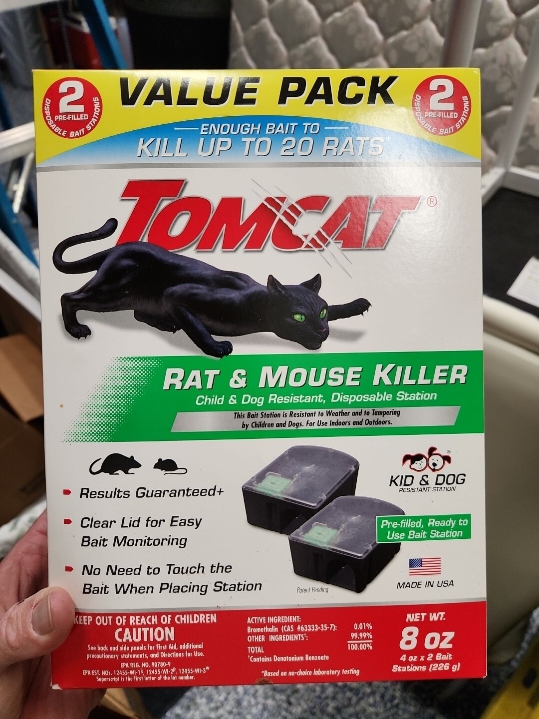 TOMCATRat and Mouse Killer Disposable Station Value Pack with 2-Disposable Bait
