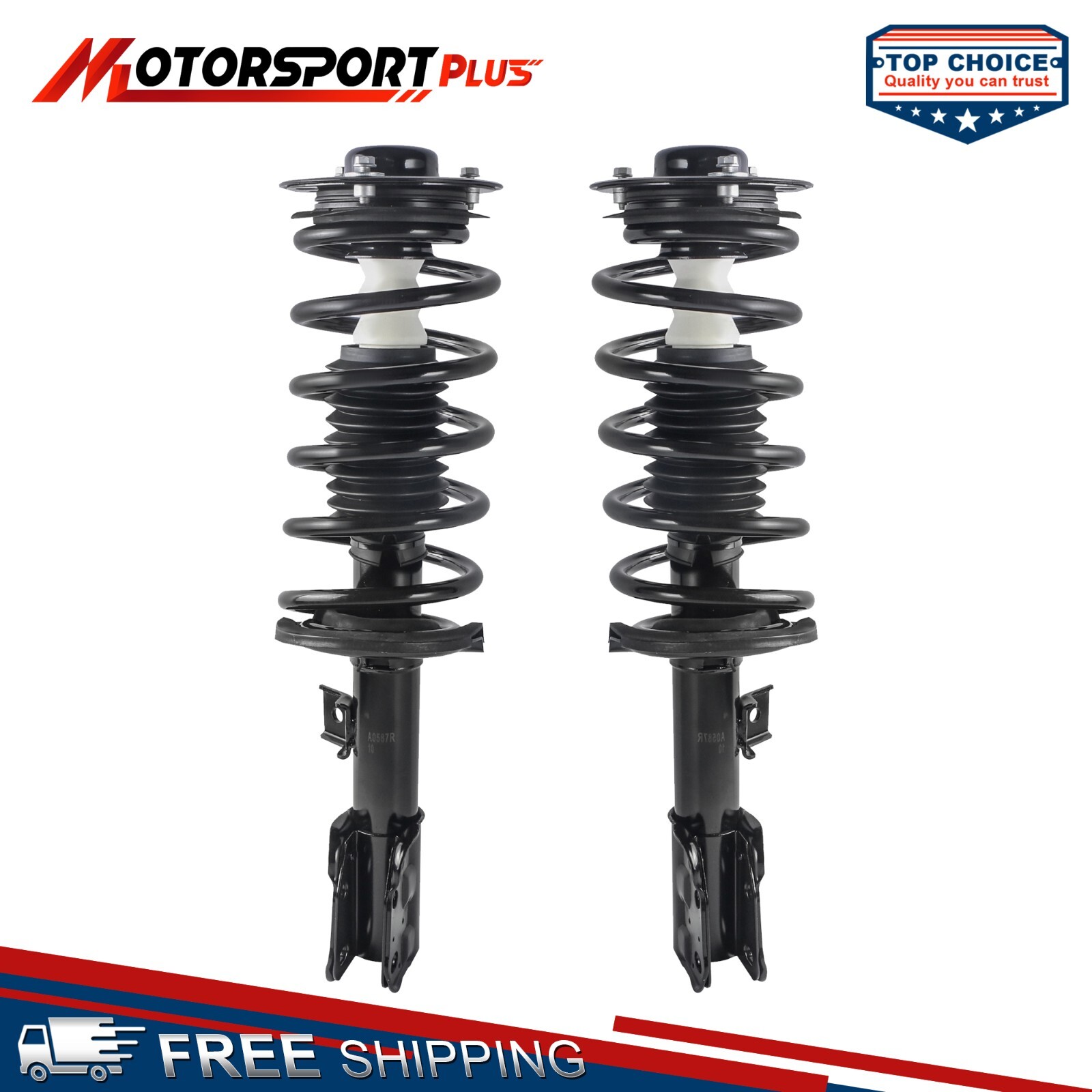 Pair Front Shock Struts &Coils Assy For 2010-17 Chevy Equinox GMC Terrain 272527