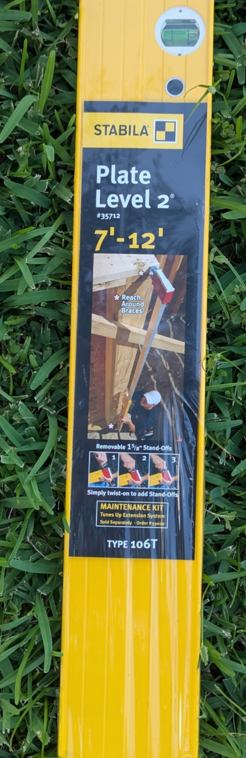 STABILA Type 106T Extendable Plate Level Adjustable 7'–12' Range 35712 Germany