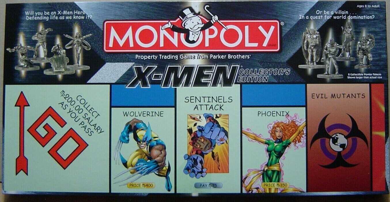 2000 Monopoly Marvel X-Men Edition Replacement Game Pieces - Unused - You Pick