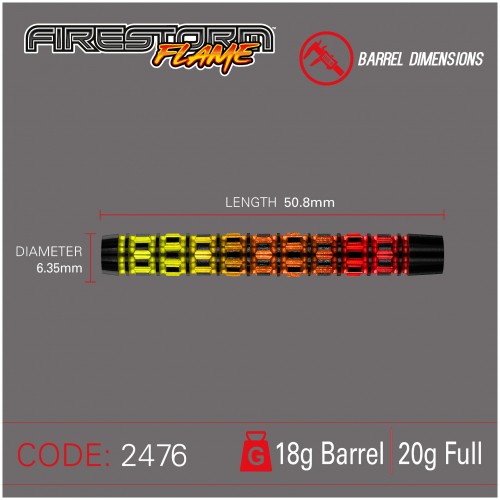 Soft Dart Winmau Firestorm Flame 2476 - 20G