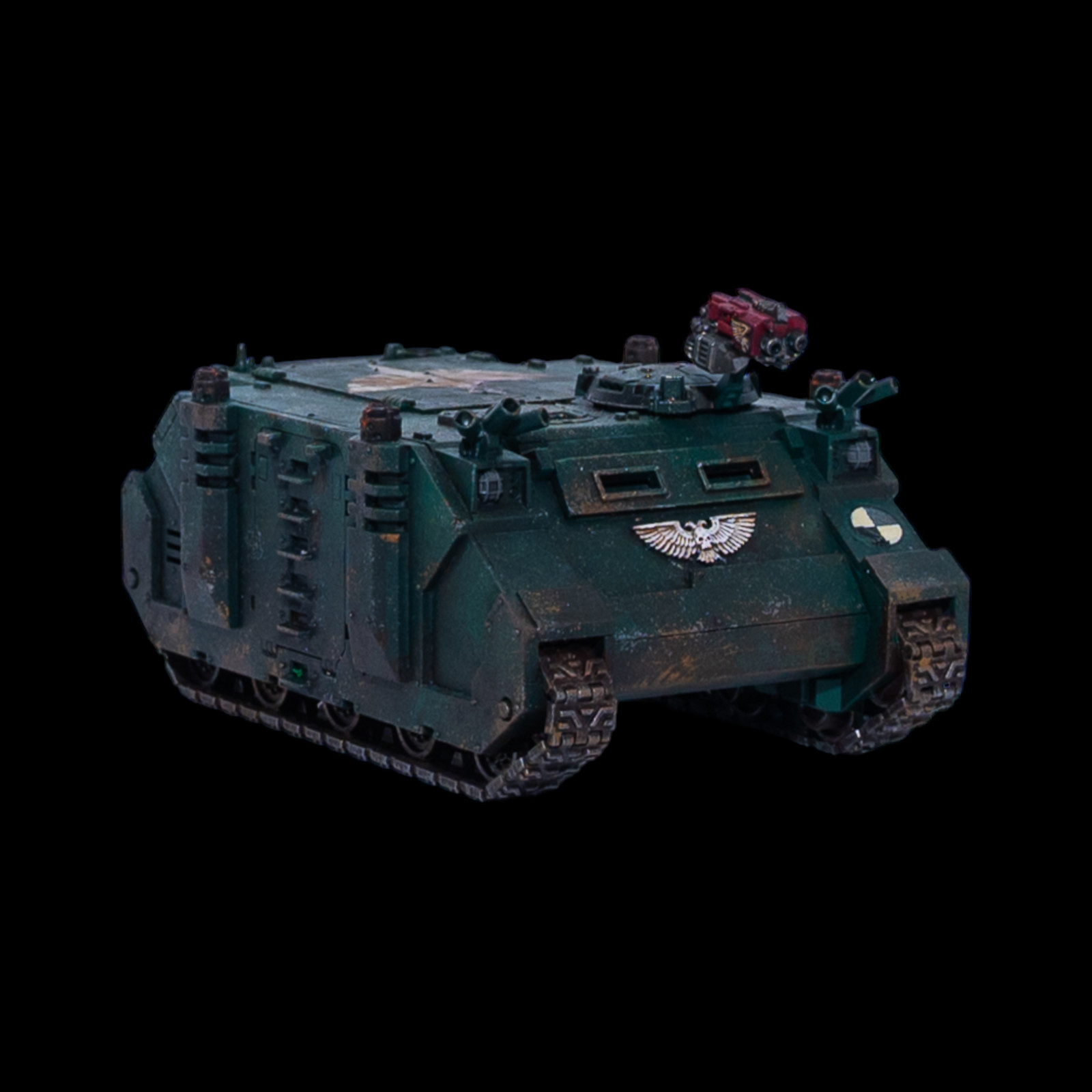 Well Painted Rhino Dark Angels Space Marine Warhammer 40k