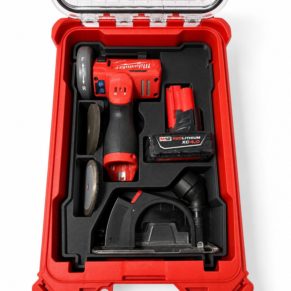 Organizer Insert Packout M12 FCOT 0X Cut Off Tool for Milwaukee packout