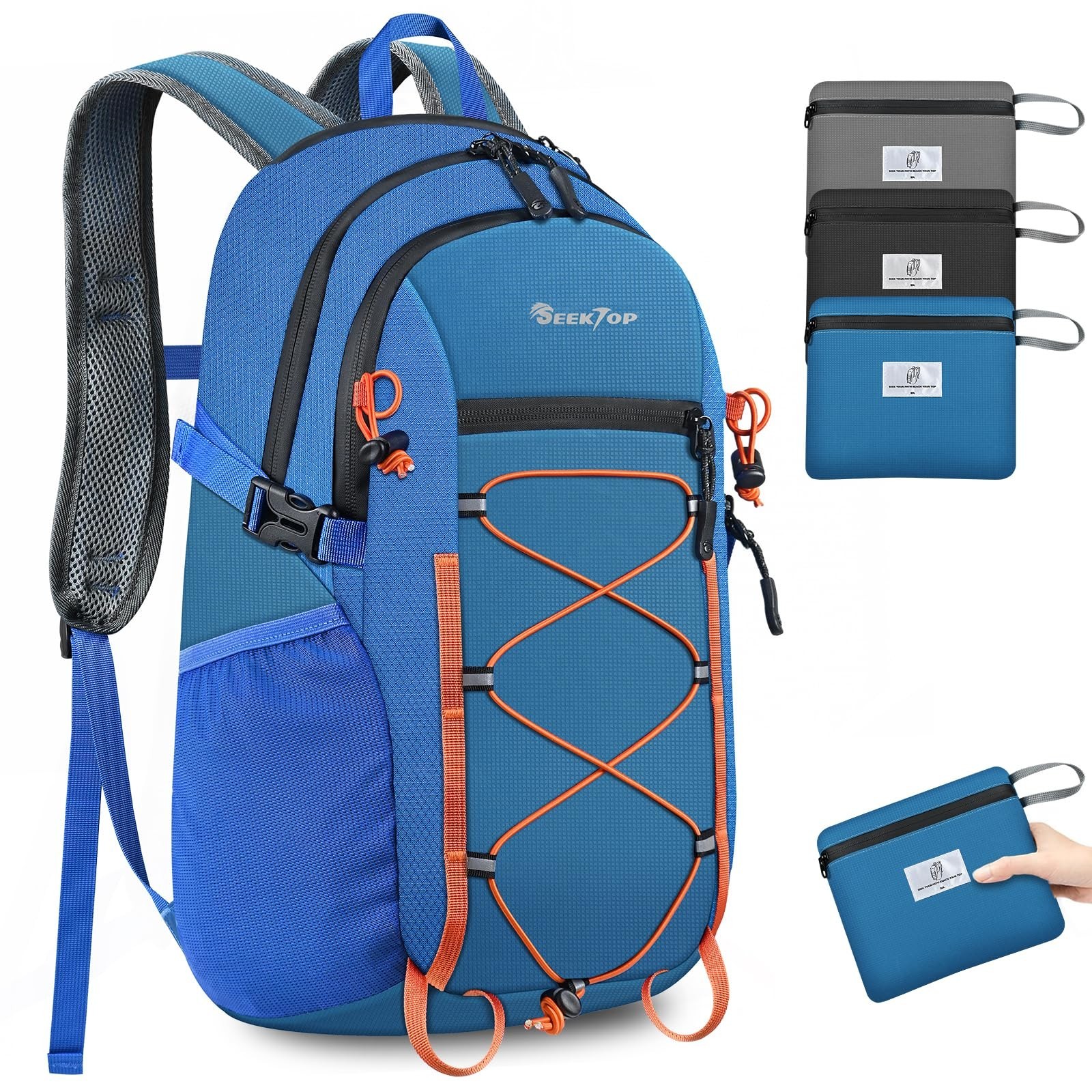 Seektop 20L Foldable Waterproof Hiking Backpack, Ultralight Small Lightweight...