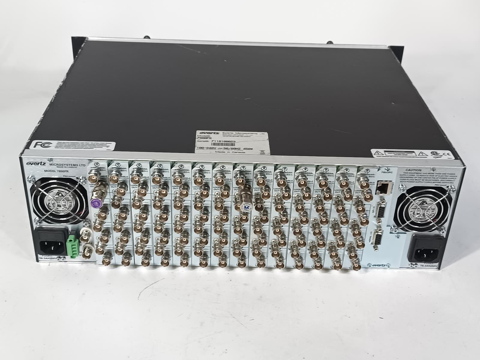 Evertz 7800FR Multiframe Chassis | 3RU Modular Frame | Frame Only | No Cards
