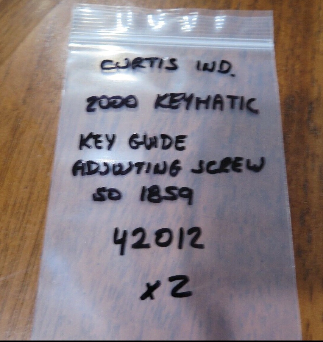 Curtis Industries 2000 Keymatic Key Guide Adjusting Screw 42012 NOS (05C-2-1)