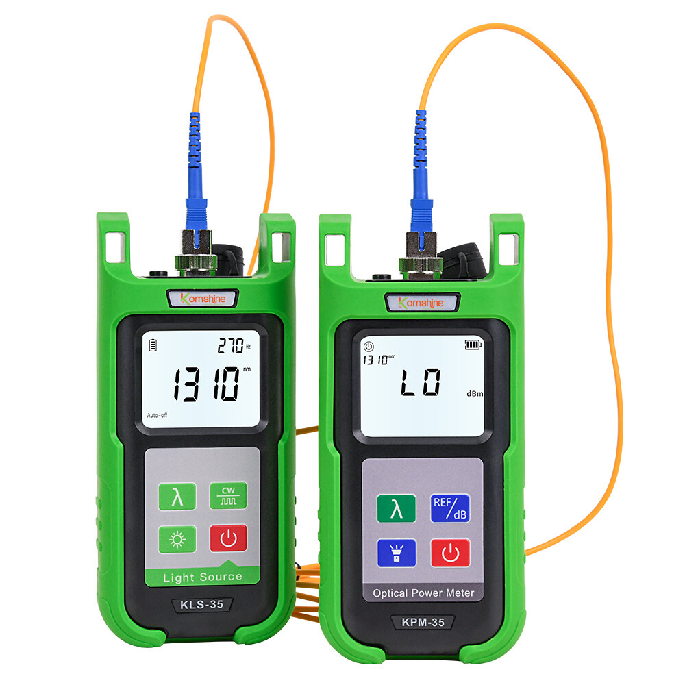 Komshine FTTH Fiber Cable Tester Optic Power Meter KPM-35 & KLS-35 Light source