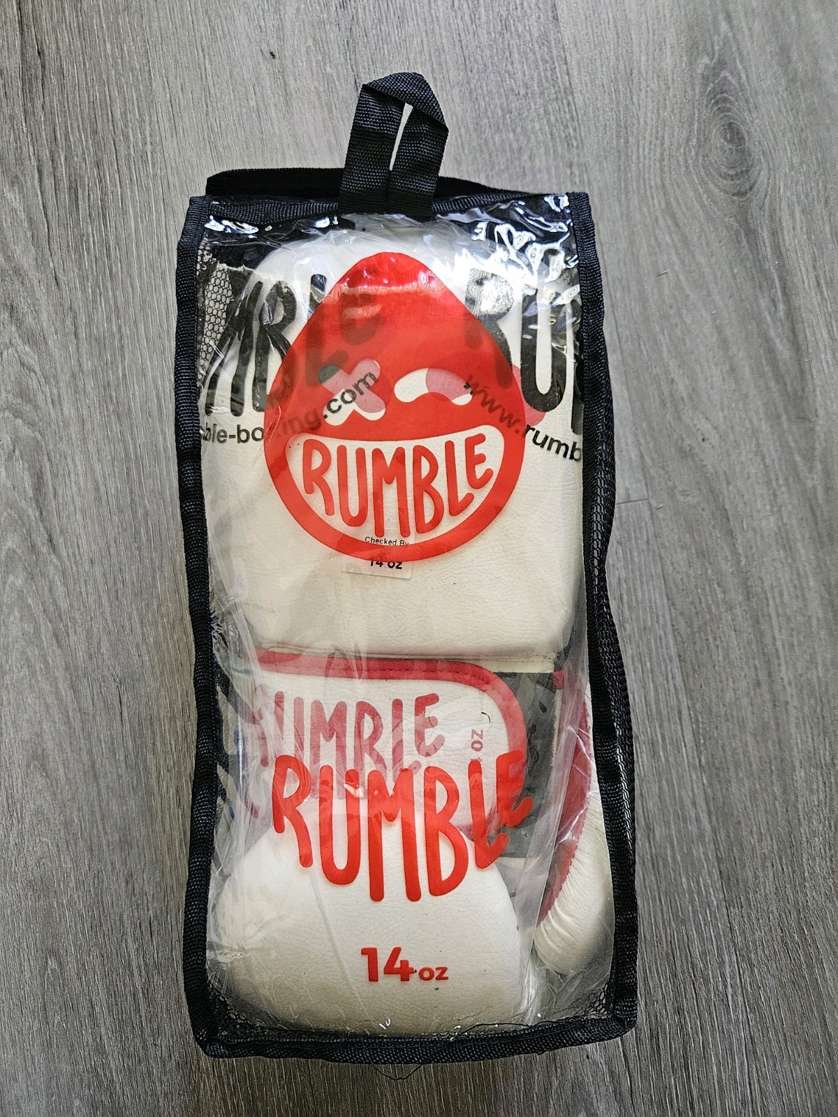 Rumble Boxing Gloves, Wink White, Weight 14 Oz  (Brand New)