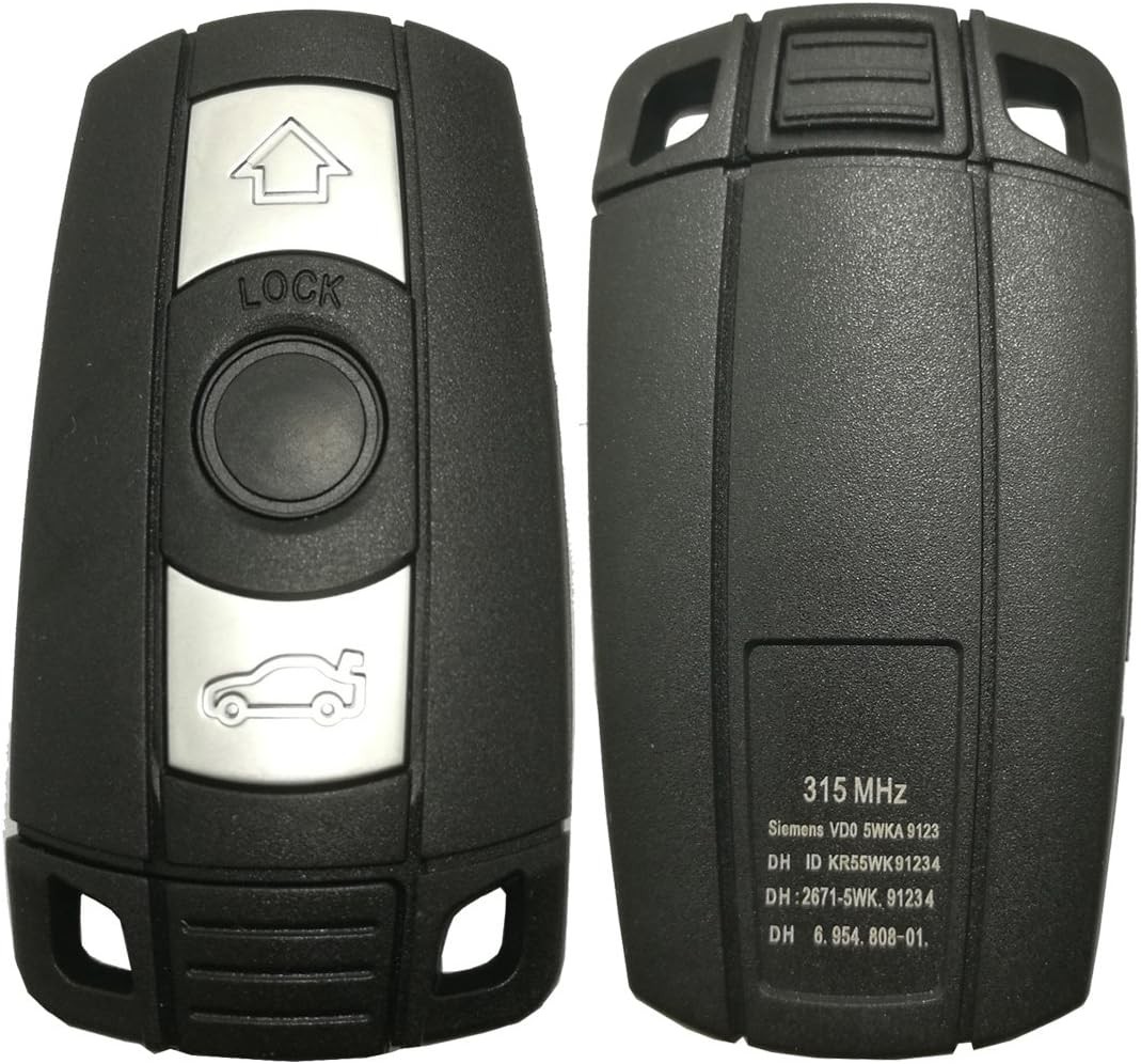 Replacement Key Fob Case Shell Fit for BMW 3 Series, 5 X5, Model 1