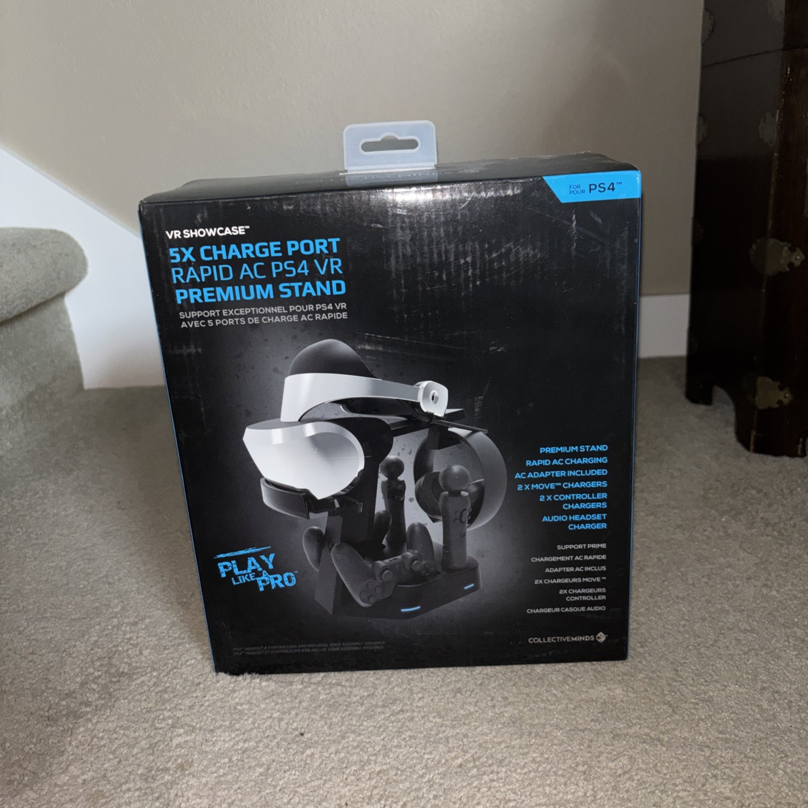 Collective Minds PSVR Showcase 5X Charge Port Rapid AC PS4 VR Premium Stand