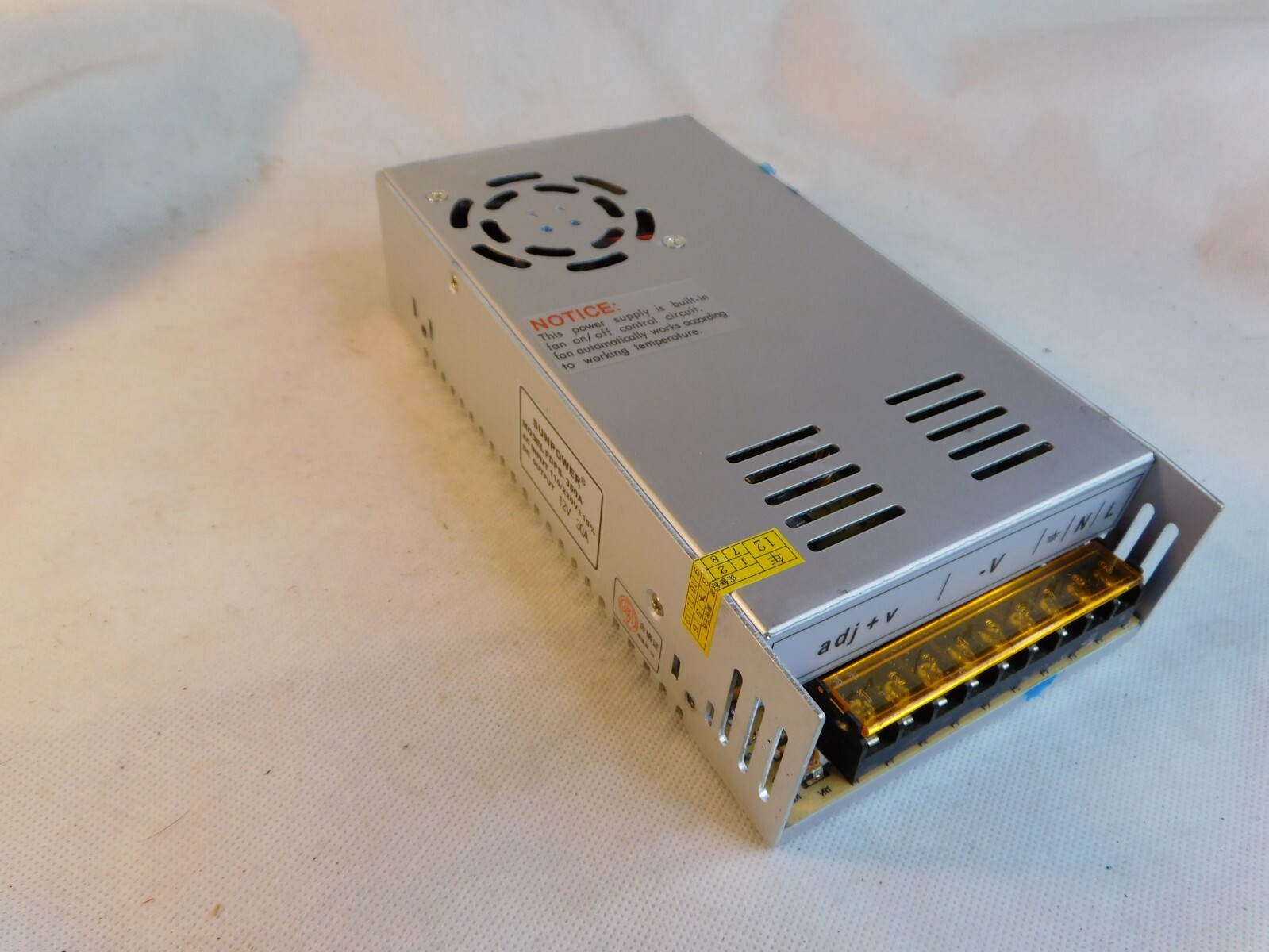 Sunpower 12V 30A 110/220v Switch Power Supply Transformer