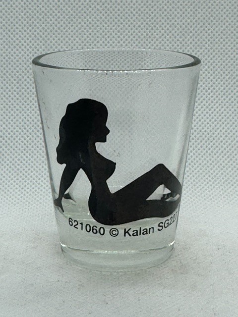 Trucker Girl Silhouette Clear Standard Shot Glass SG227