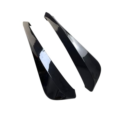 Pair of Rear Bumper Diffuser,Car Side Skirt Lip Splitter Canard Protector Black