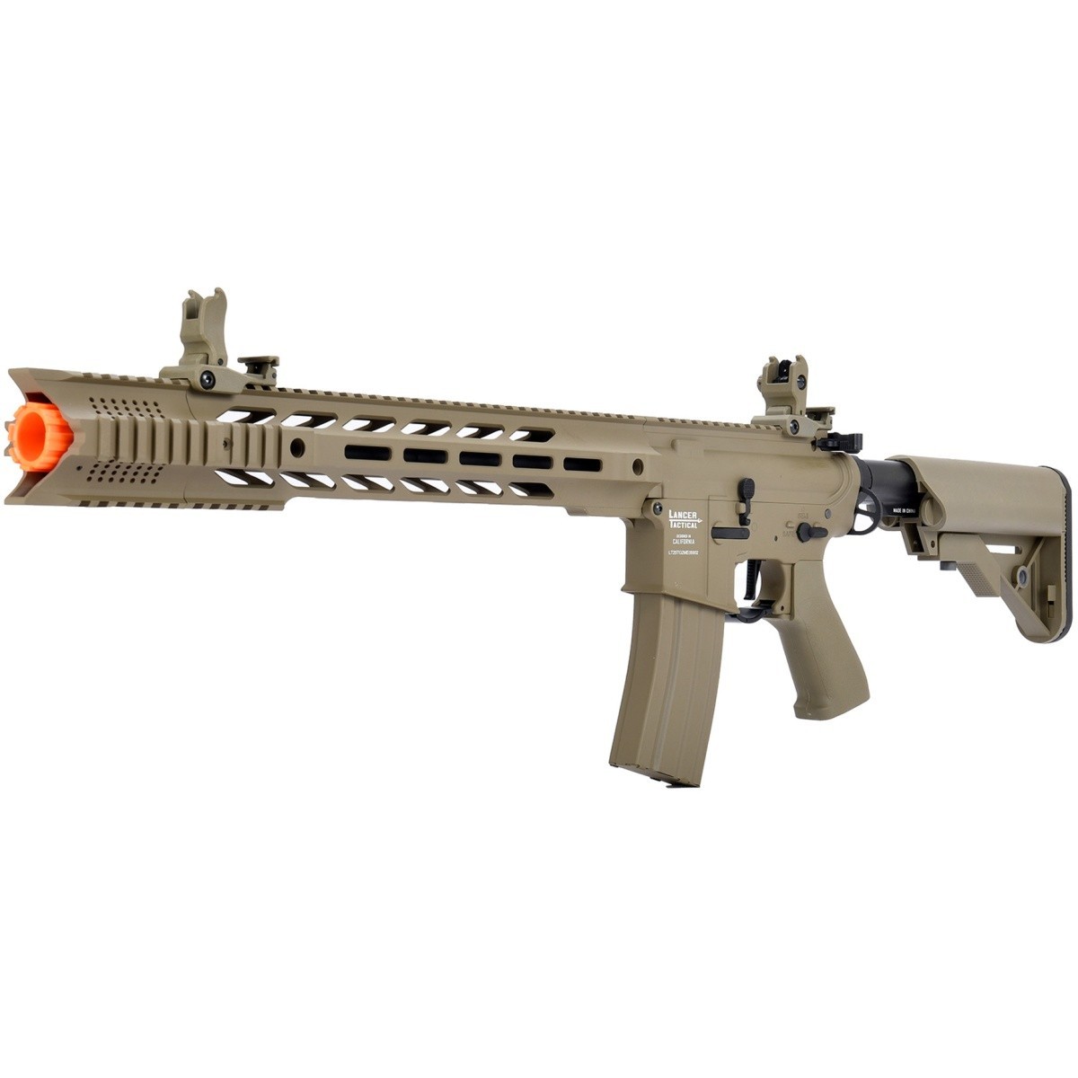 Lancer Tactical LOW FPS Gen 2 Proline SPR Interceptor Airsoft AEG Rifle Tan