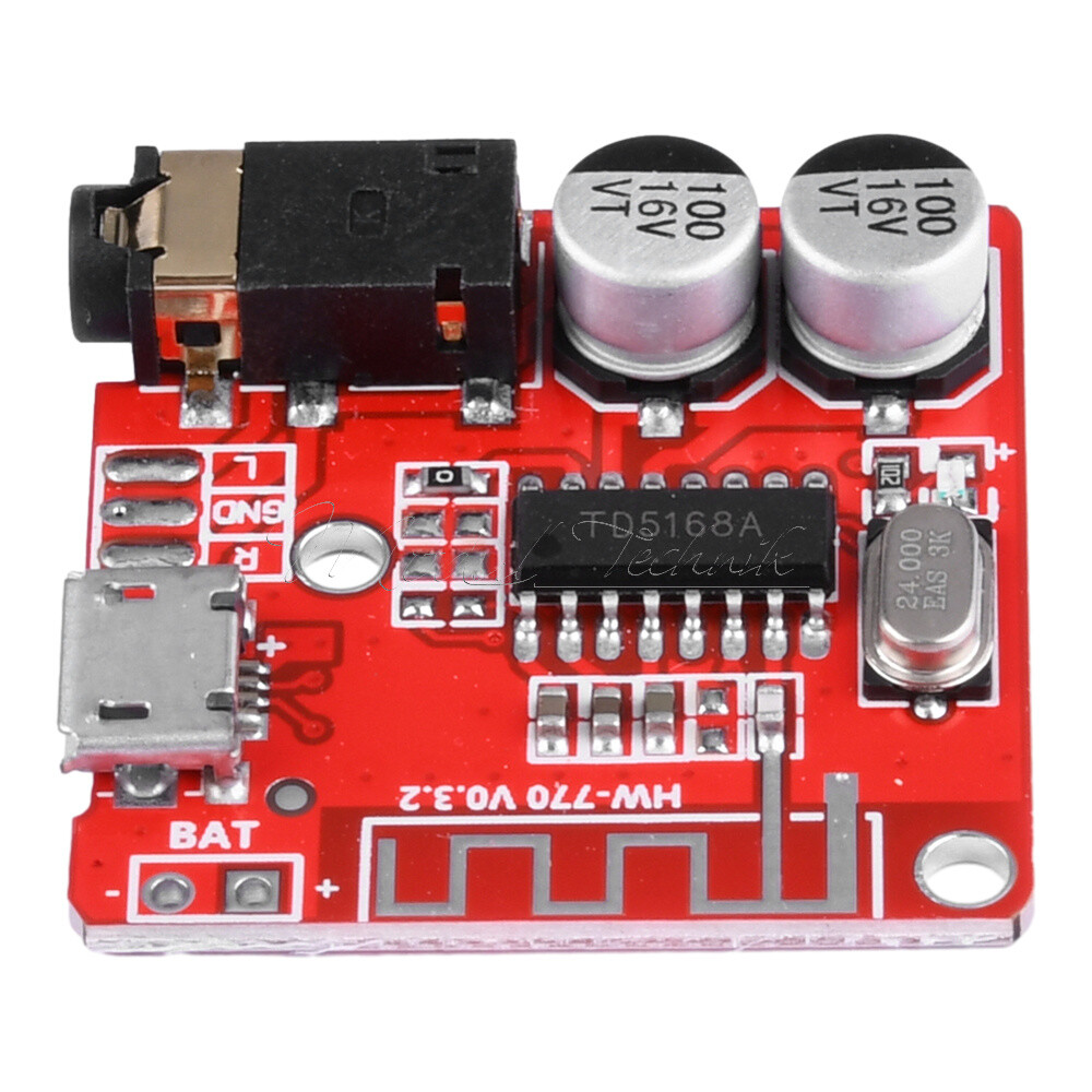 2PCS 3.7V-5V Mini Bluetooth 5.0 Audio Receiver MP3 Decoder Amplifier Board