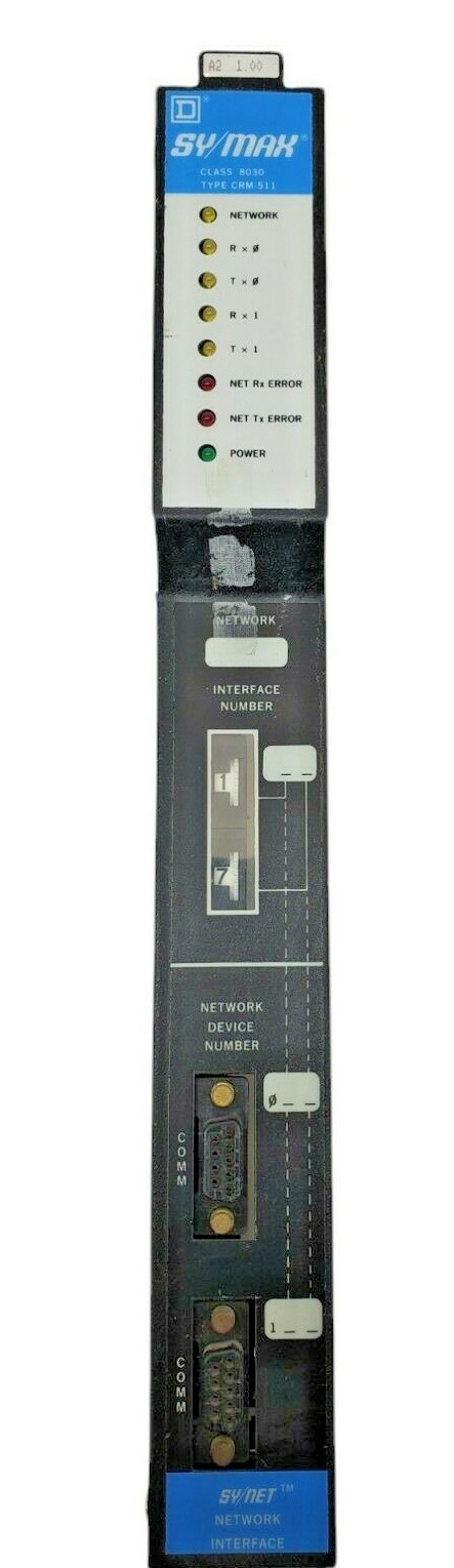 SQUARE D SY/MAX NETWORK INTERFACE CLASS 8030 TYPE CRM-511