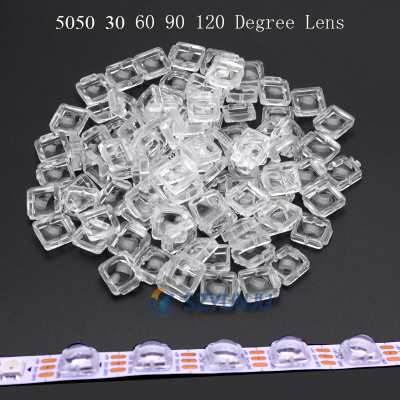 Lens For 5050 LED WS2812 APA102 WS2811 SK6812 RGB 30 60 140 Degree Angle Lens