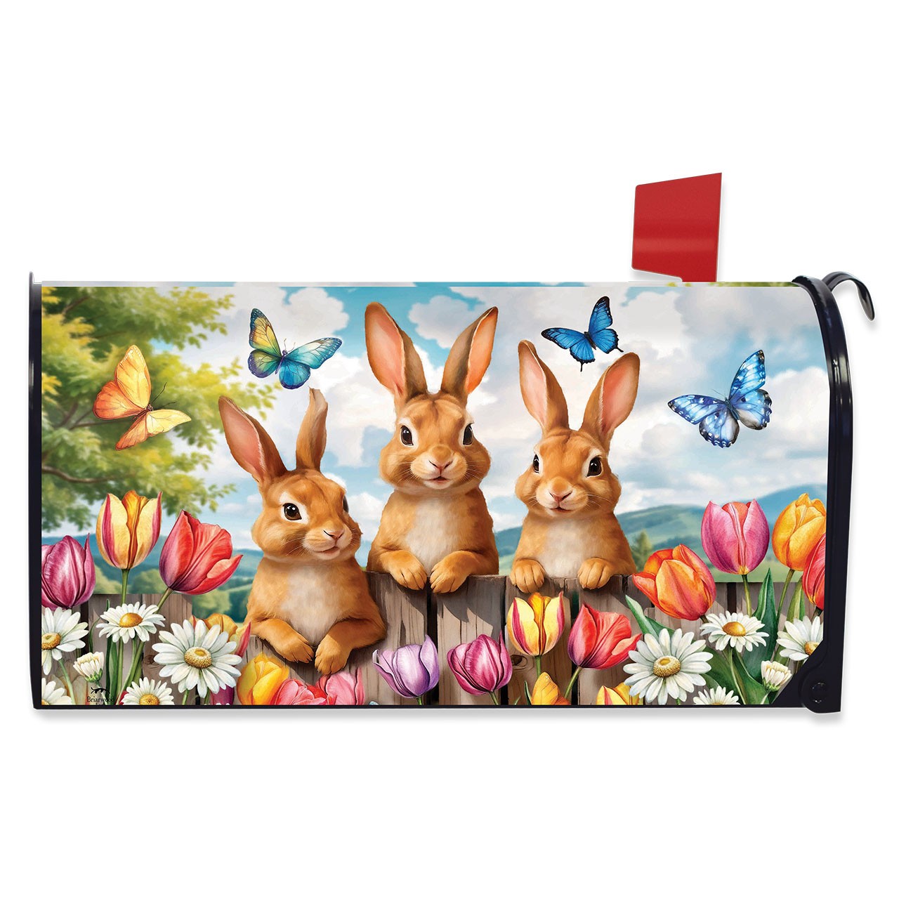 Briarwood Lane Bunny Greeting Oversized Mailbox Cover