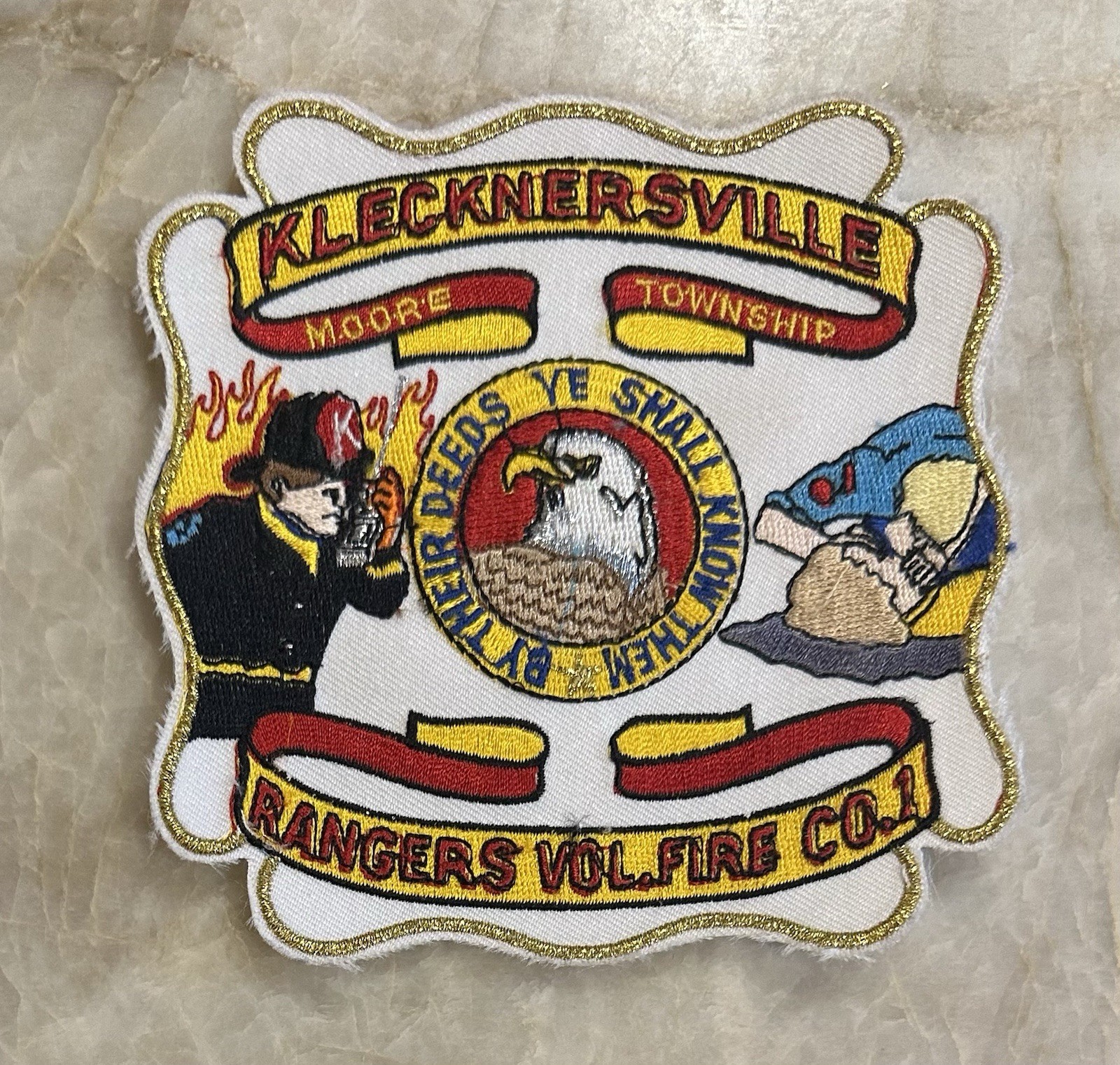 Mint Klecknersville Moore Twp Rangers Vol Fire Co 1 Patch