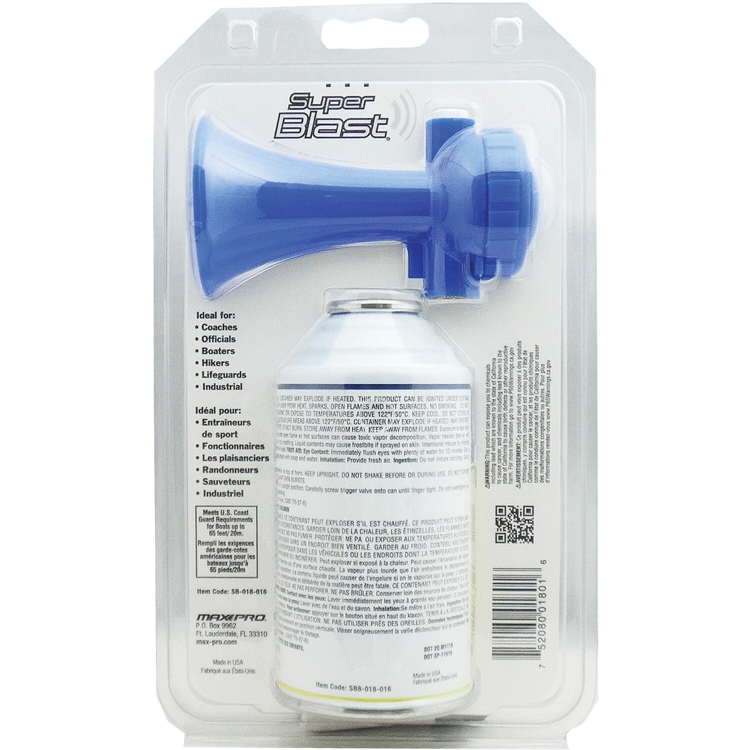 SUPER BLAST SB8-018-016 Air Horn, 8oz