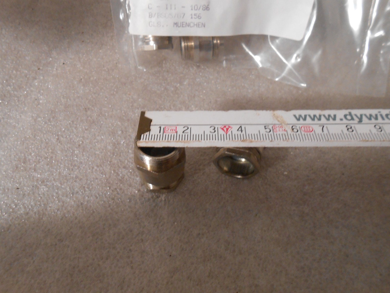 10pcs mint condition PG11 cable gland brass nickel-plated IP55